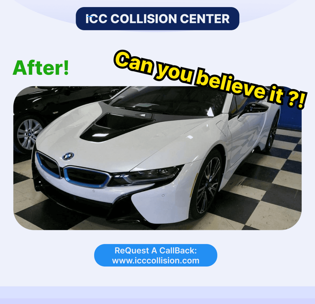 damaged bmv repaired at icc collision center
