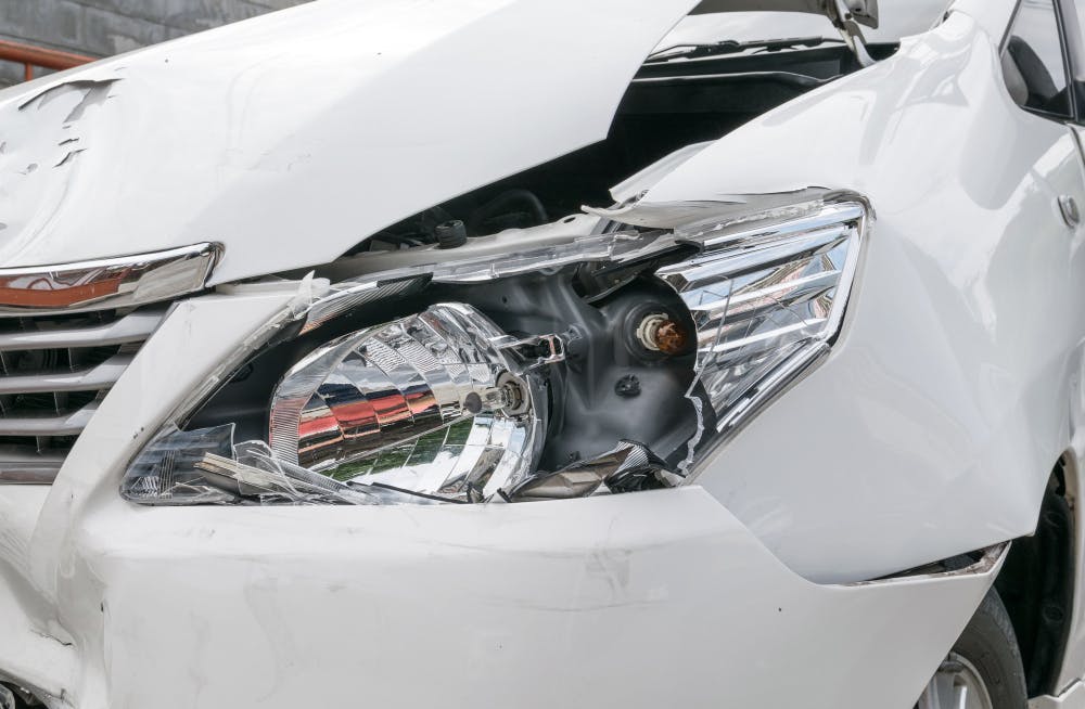 Collision Damage on car 